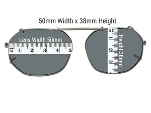 Round Square Polarized Clip-on