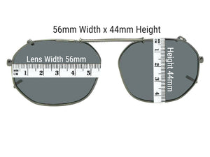 Round Square Polarized Clip-on