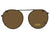 Semi Round Non Polarized Pewter Frame Non Polarized Gray Lens