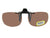 Rectangle Non Polarized Amber Flip-up Black Frame