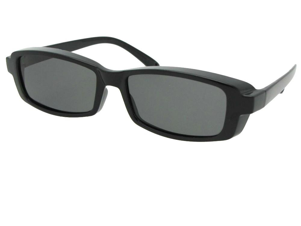 Style F12 Smallest Sunglasses Over Glasses Black M Dark Gray Lenses 