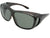 Style F15 Large Size Wrap Around Fit Over Sunglasses Tortoise Frame Gray Lenses