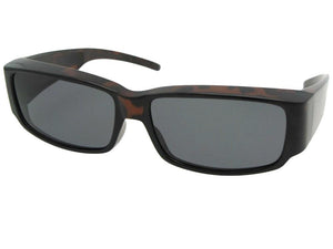 Style F25 Small Sunglasses Over Sunglasses Tortoise M Dark Gray Lenses