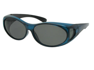 Style F3 Best Small Size Polarized Over Glasses Blue Med Dark Gray Lenses