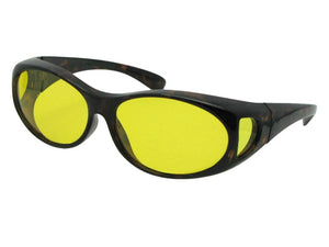 Style F3 Best Small Size Polarized Over Glasses Tortoise Frame Light Yellow Lenses