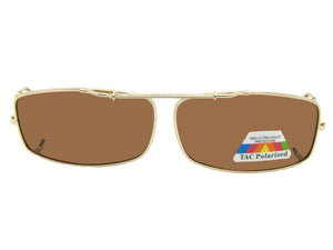 Extra Skinny Rectangle Polarized Amber Gold Polarized Amber Lenses