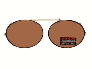 Oval Non Polarized Amber Gold Brown Frame Amber Lens