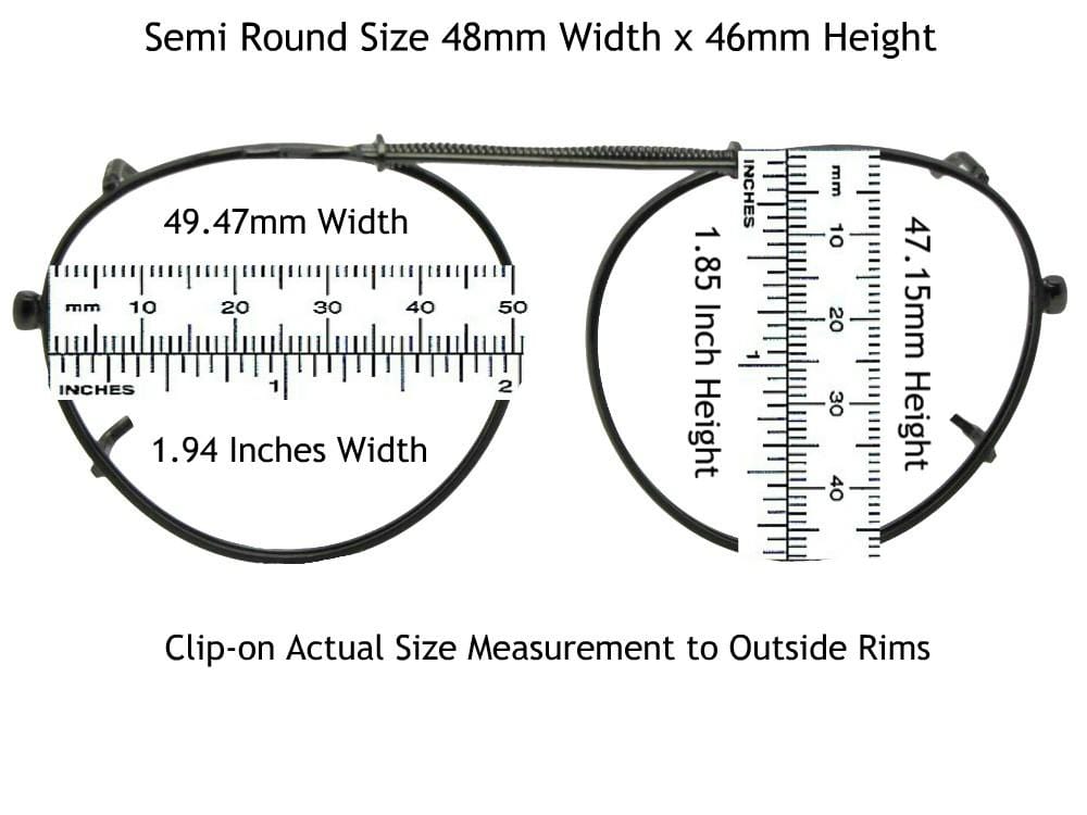 Semi Round Non Polarized Amber Pewter Frame Amber Lenses