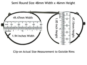 Semi Round Non Polarized Amber