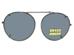 Semi Round Non Polarized Pewter Frame Non Polarized Gray Lens