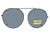 Semi Round Non Polarized Pewter Frame Non Polarized Gray Lens